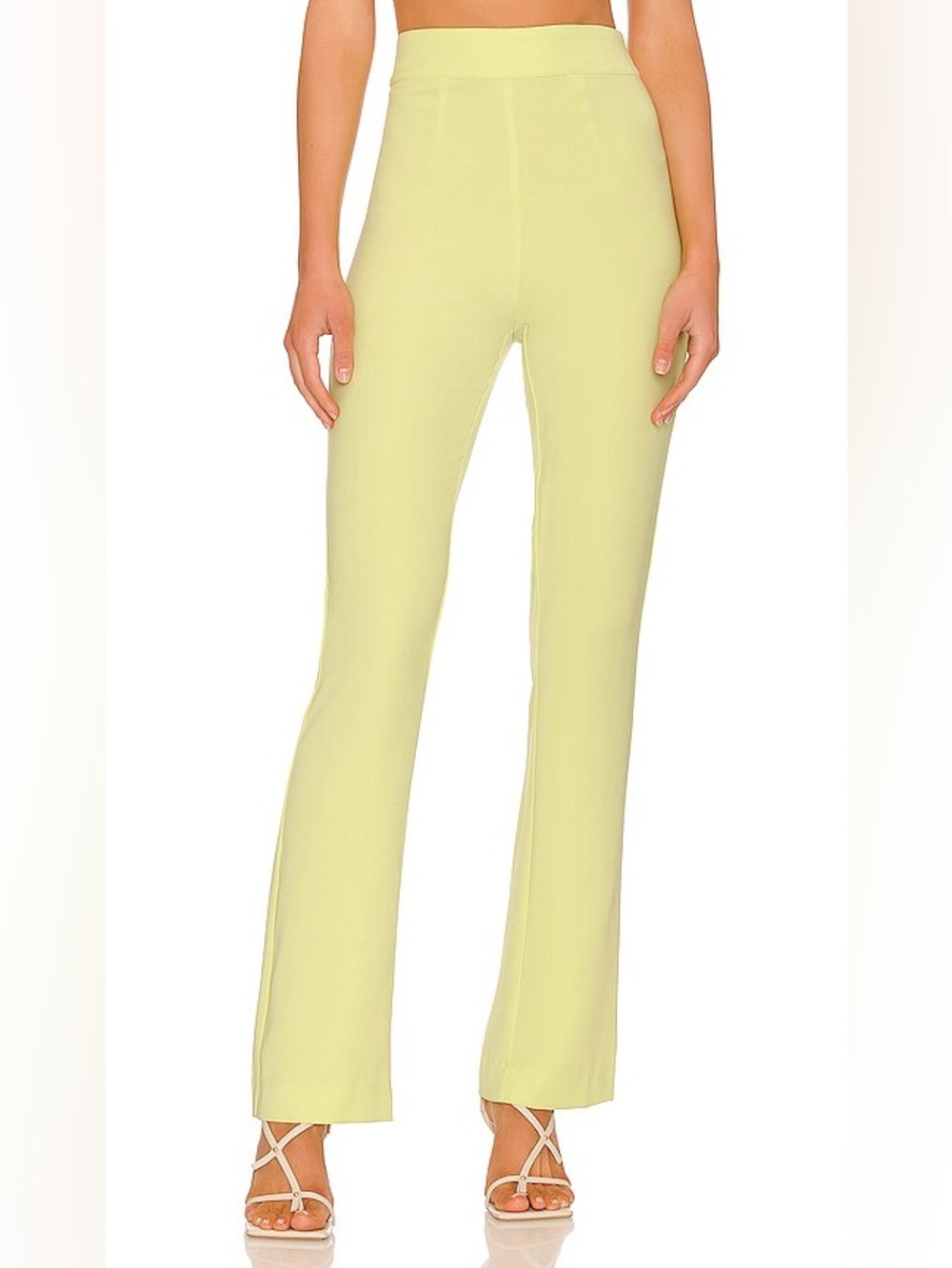 Lovers + Friends Charteuse straight Cut Pants
